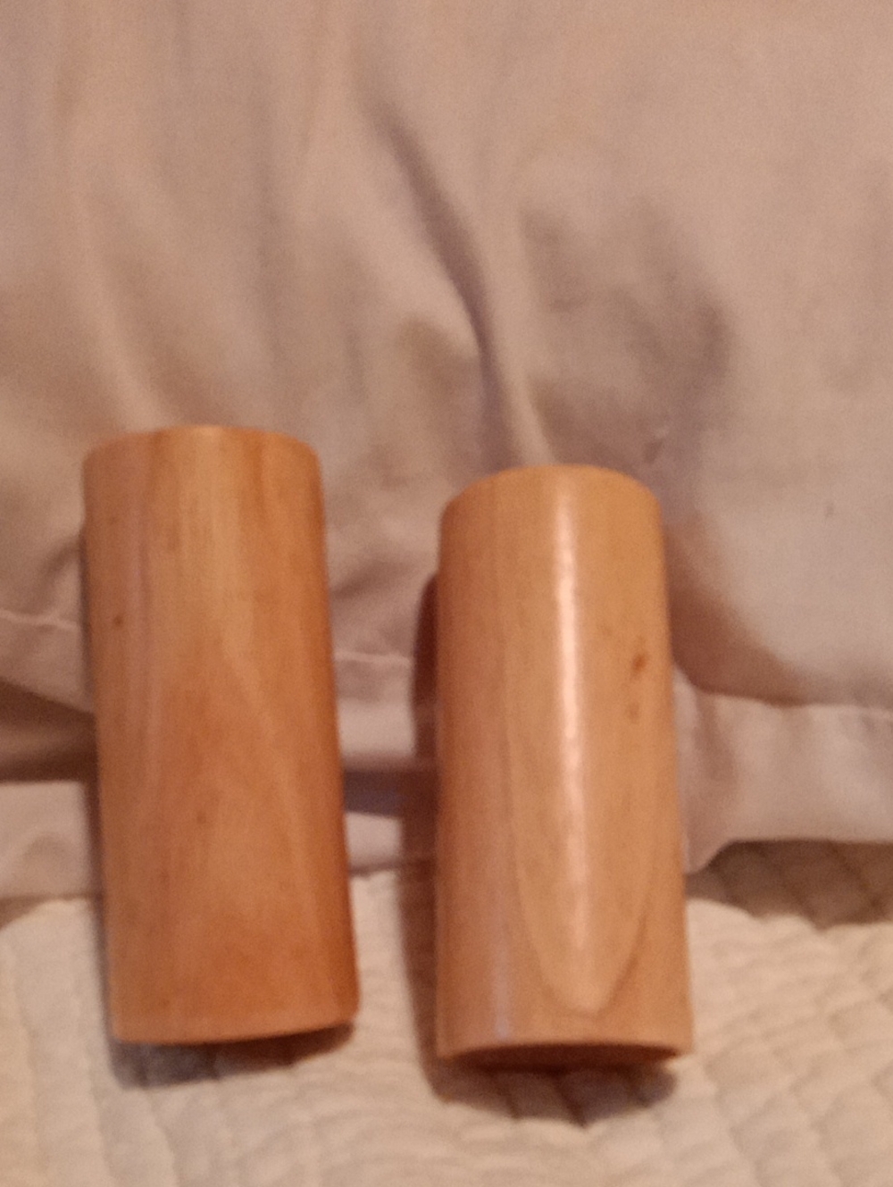 Natural Wood Salt And Pepper Shakers